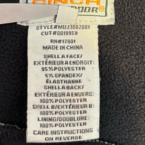 Cinch Outdoor Real Tree Soft Shell Black Camo Jacket Women’s Size Large - Picture 10 of 11